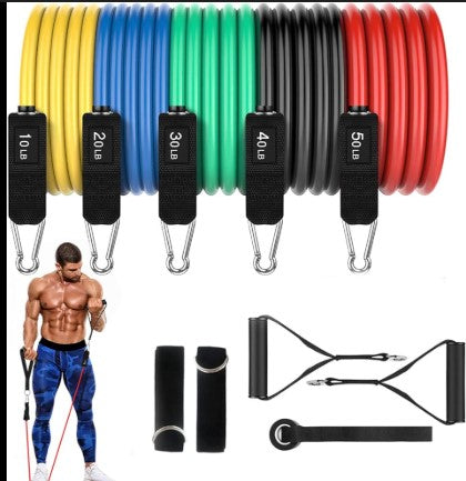 Resistance Bands Set for Home Workout | Fitness Bands for Gym & Strength Training